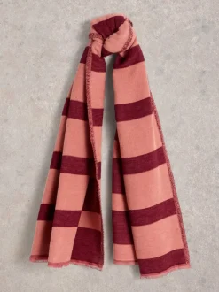 White Stuff Selma Midweight Scarf Pink MLT