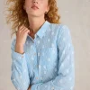 White Stuff Sophie Organic Cotton Shirt Blue MLT