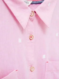 White Stuff Sophie Organic Cotton Shirt Pink MLT