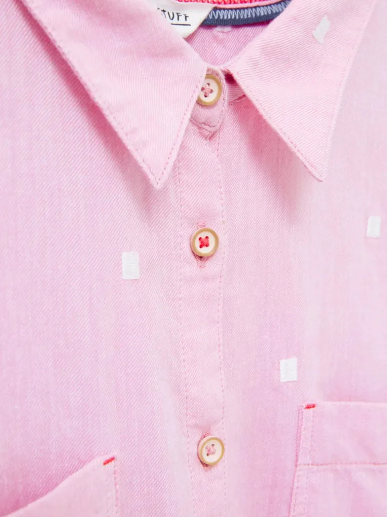 White Stuff Sophie Organic Cotton Shirt Pink MLT