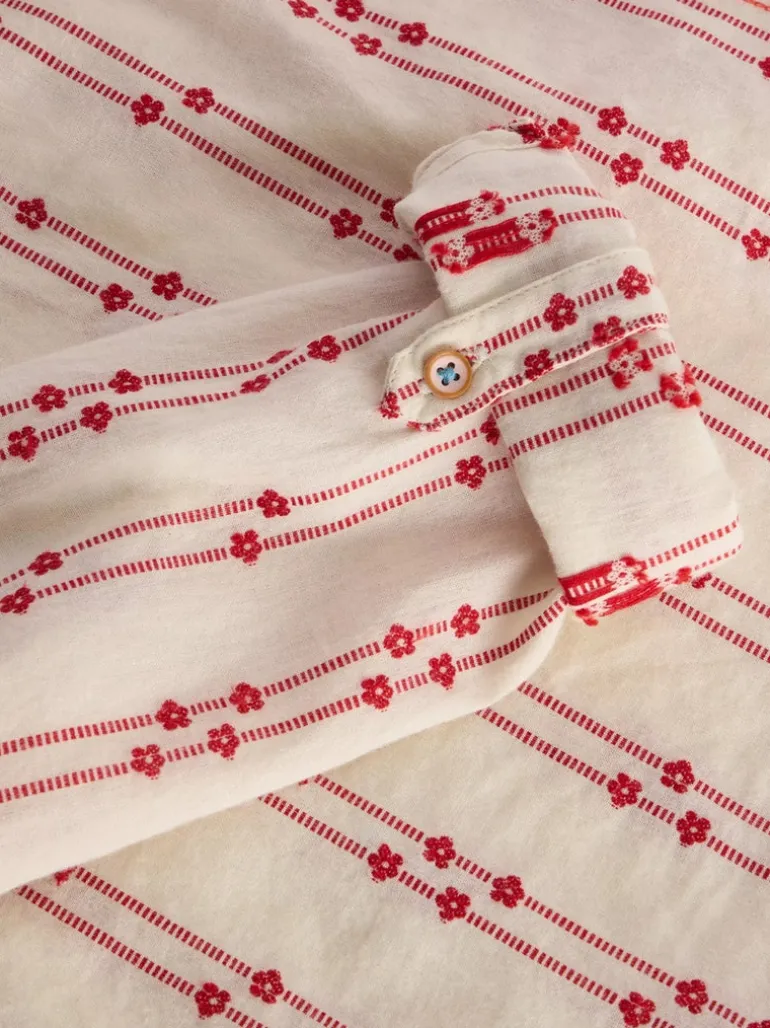 White Stuff Sophie Organic Cotton Shirt Pink MLT