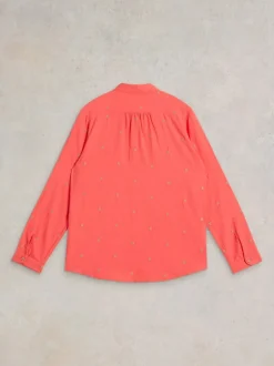 White Stuff Sophie Organic Cotton Shirt Bright Pink