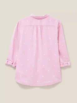 White Stuff Sophie Organic Cotton Shirt Pink MLT