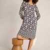 White Stuff Tallie Jersey Dress Navy Print
