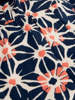 White Stuff Tallie Jersey Dress Navy Print