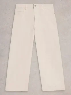 White Stuff Tia Wide Leg Crop Jean Nat White