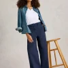 White Stuff Twister Chino Wide Leg Trouser Navy