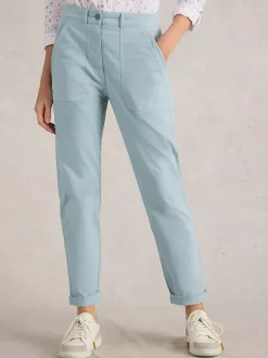 White Stuff Twister Chino Trouser Light Blue