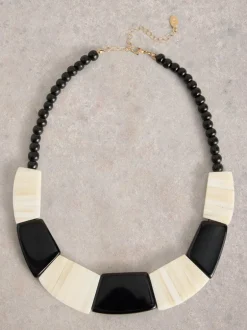 White Stuff Wallflower Mixed Necklace Black MLT