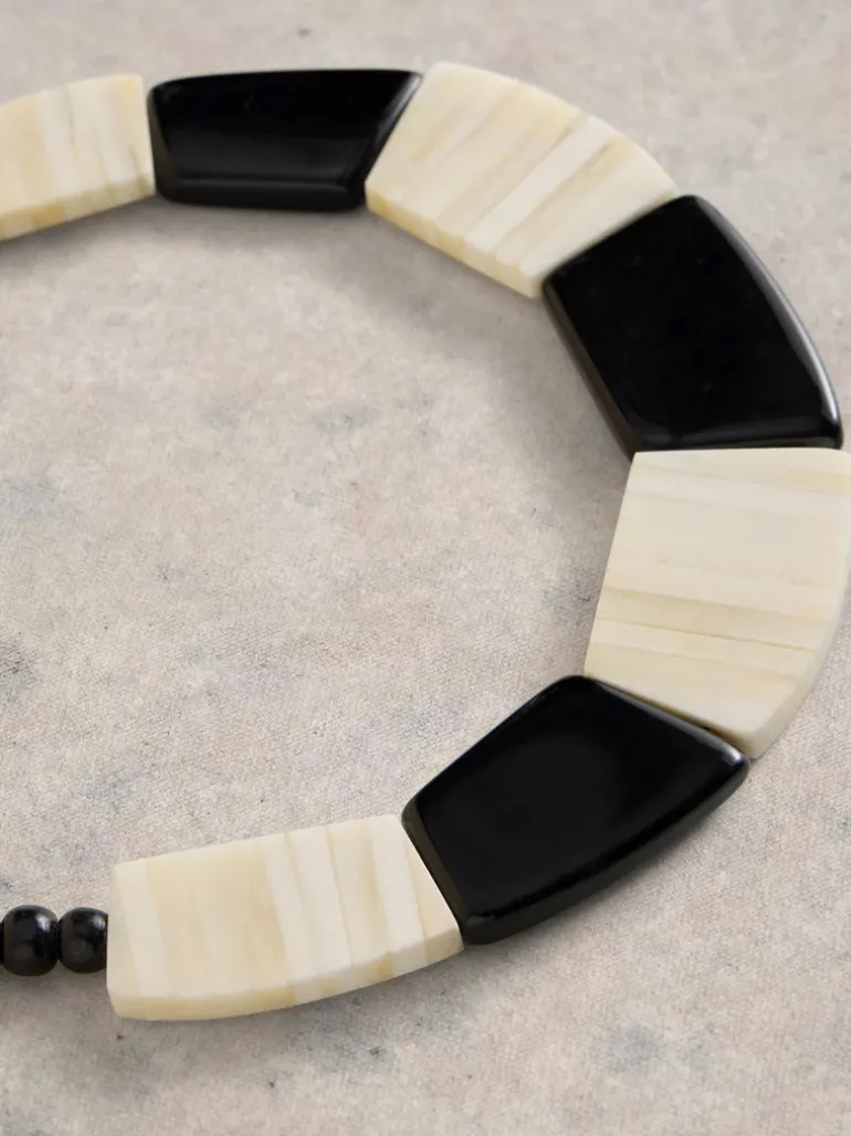 White Stuff Wallflower Mixed Necklace Black MLT